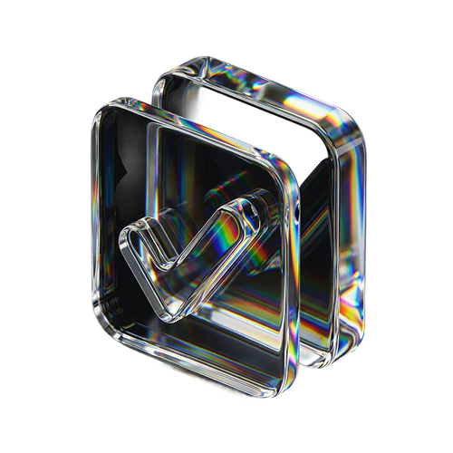 A glass verification badge, for output validation
